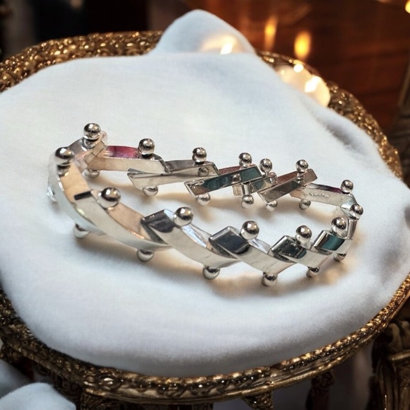 Heavy Mexican Sterling Silver Link Bracelet (8”) - Picture 3 of 9